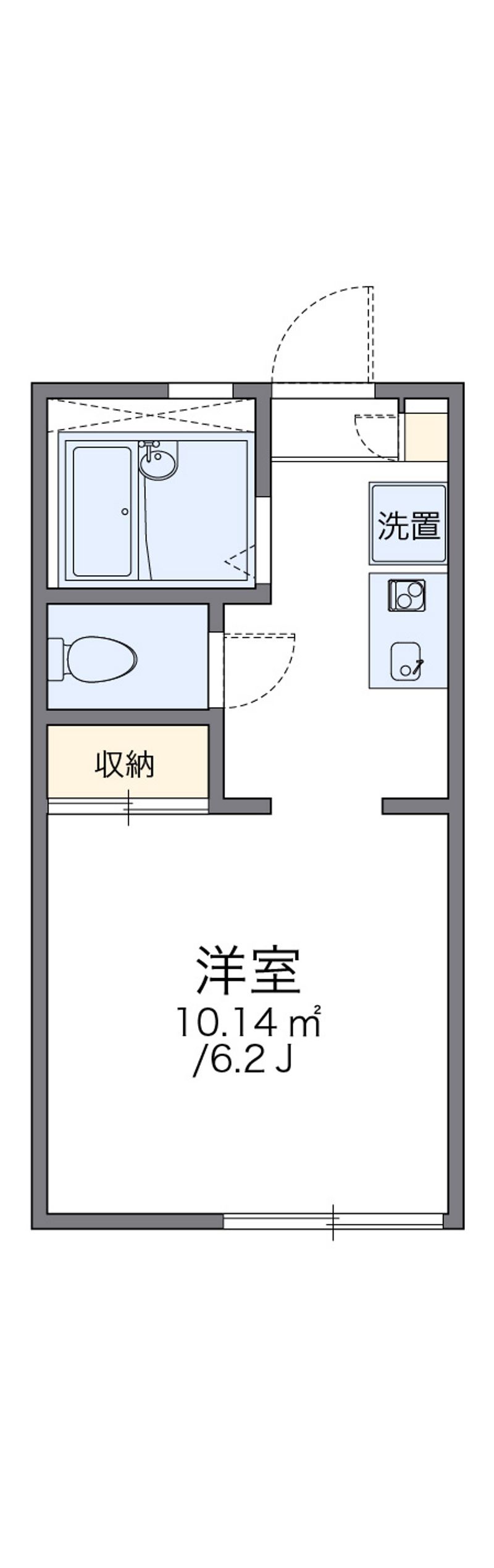 レオパレスベル池上参番館 間取図