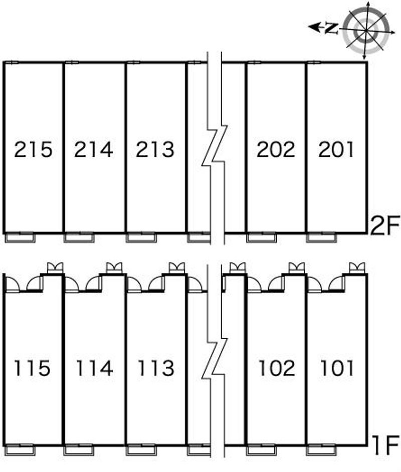 レオパレスプラージュ 間取配置図