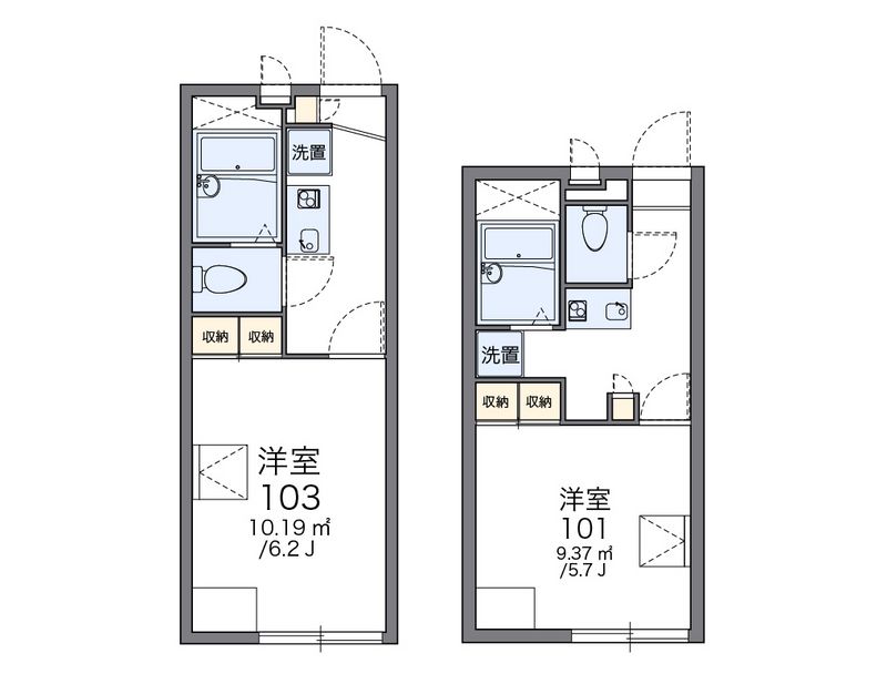 レオパレスアンテパサード原町 間取図
