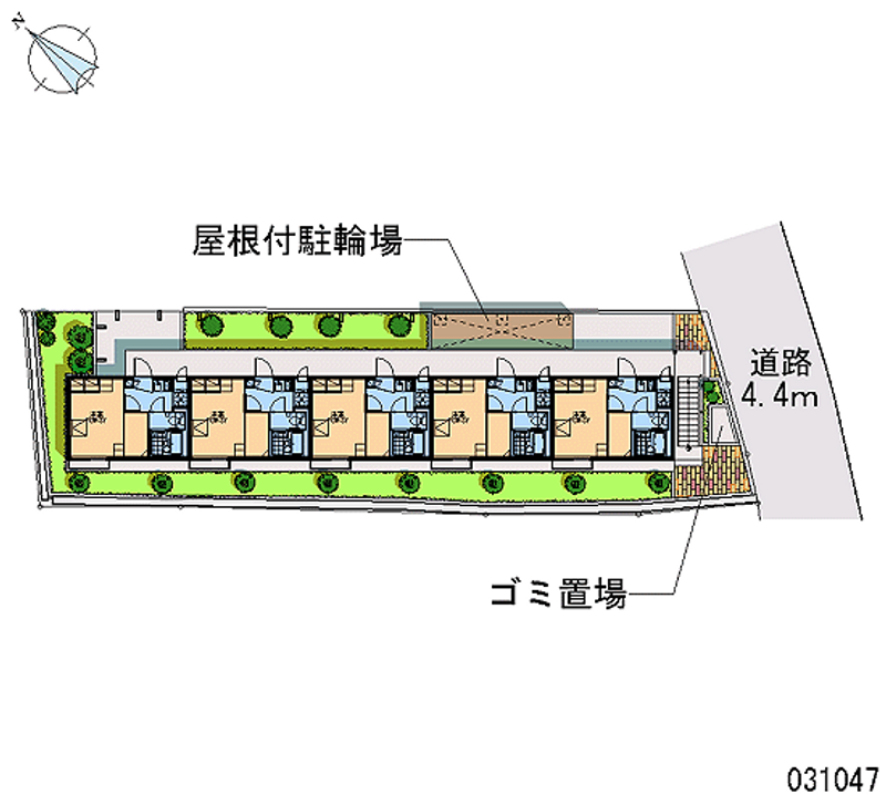 レオパレス逆瀬川 区画図