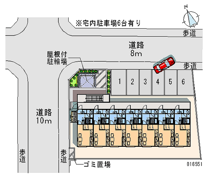 16551 Monthly parking lot