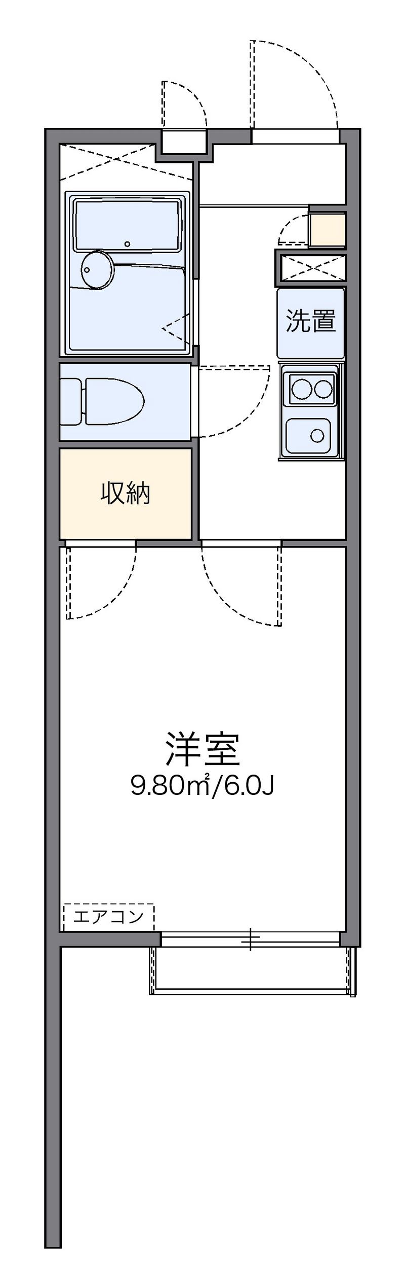 レオパレスグランシャトー 間取図