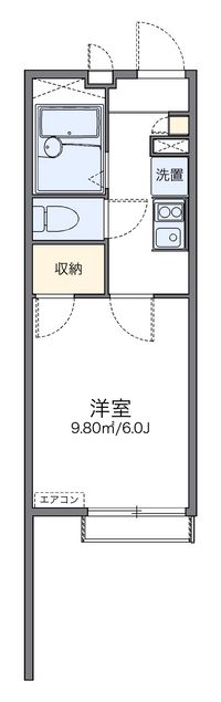 レオパレスグランシャトー 間取り図