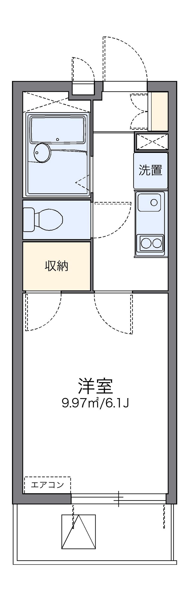 レオパレストライズ２ 間取り