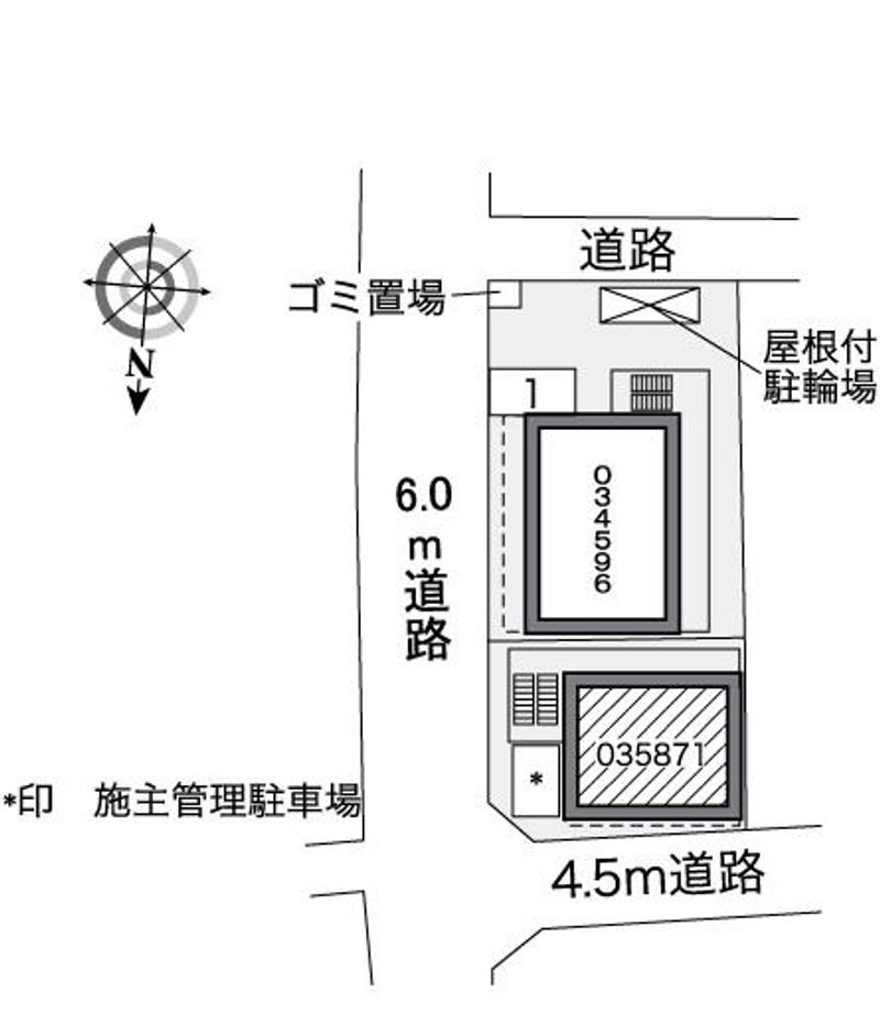 レオパレス高瀬ヒュッテ２ 配置図