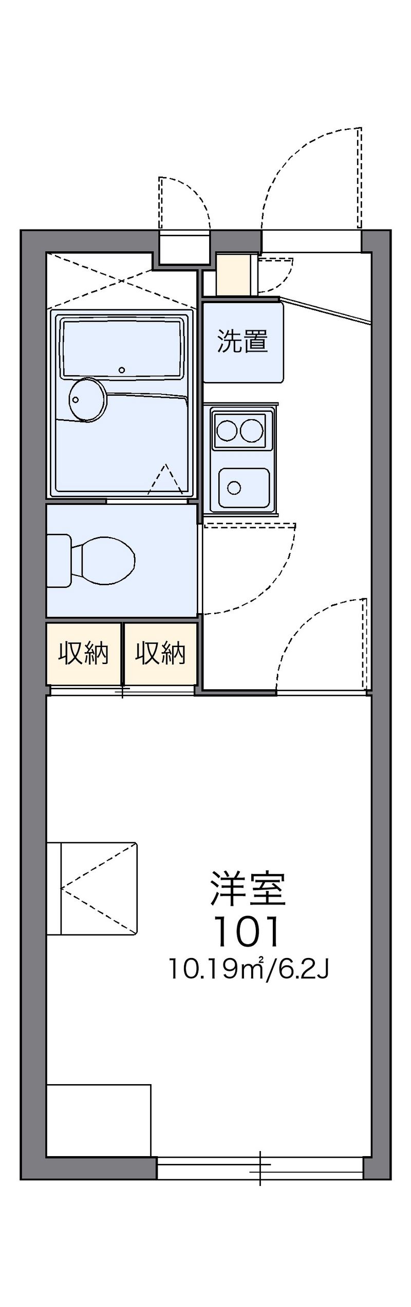 レオパレスＮＡＫＡＴＳＵ 間取図