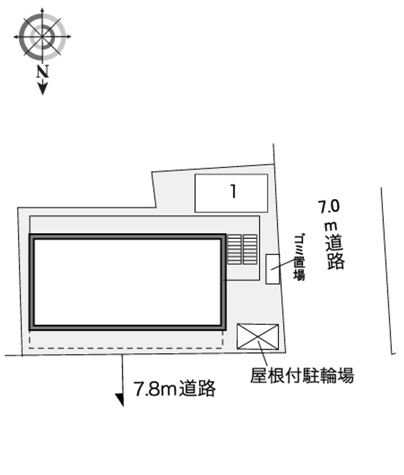 レオパレスＡＵＢＥ　沼垂西 配置図