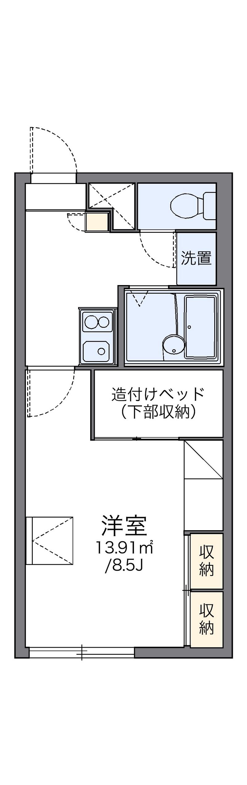 レオパレス牧場 間取図