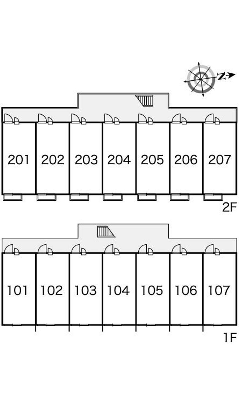 レオパレスシュタインベルク 間取配置図