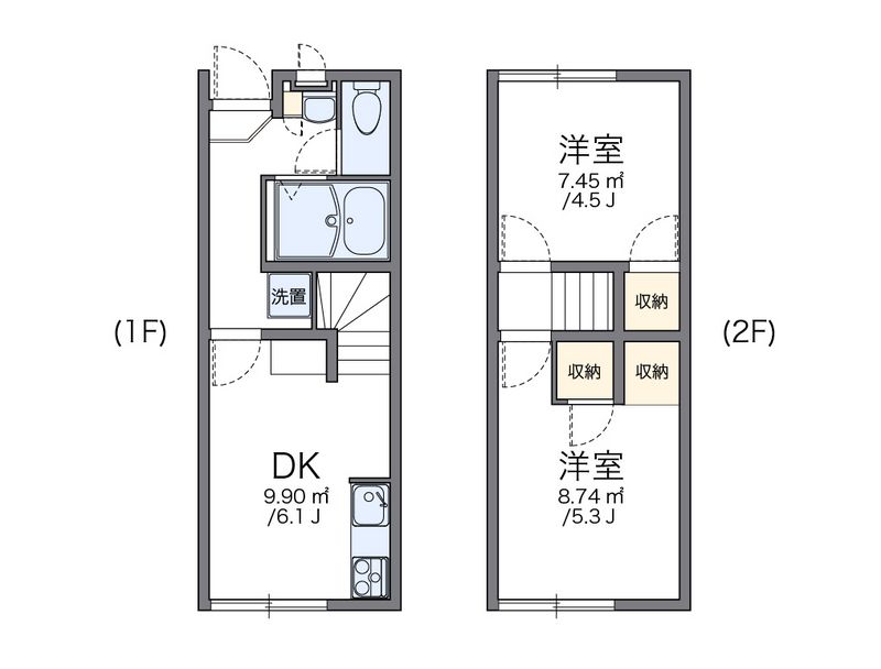 レオパレス備前香芝 間取図