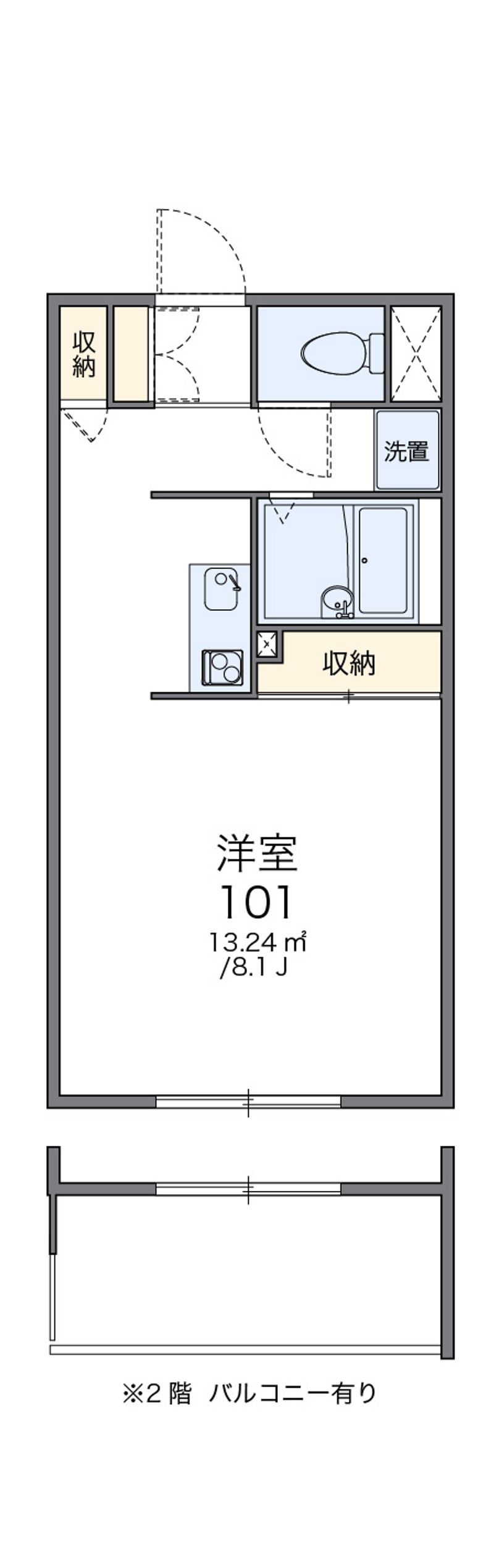 レオパレスウェーブ 間取図