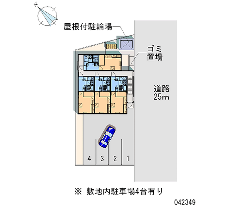 レオパレスわかば 月極駐車場