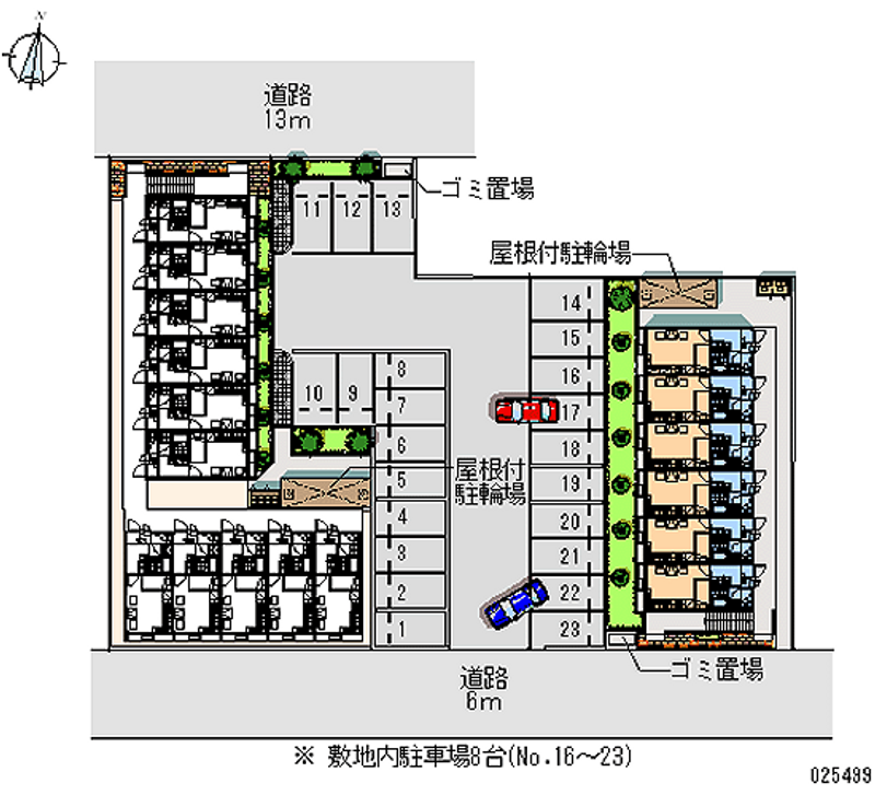 レオパレスセントラル弐番館 月極駐車場