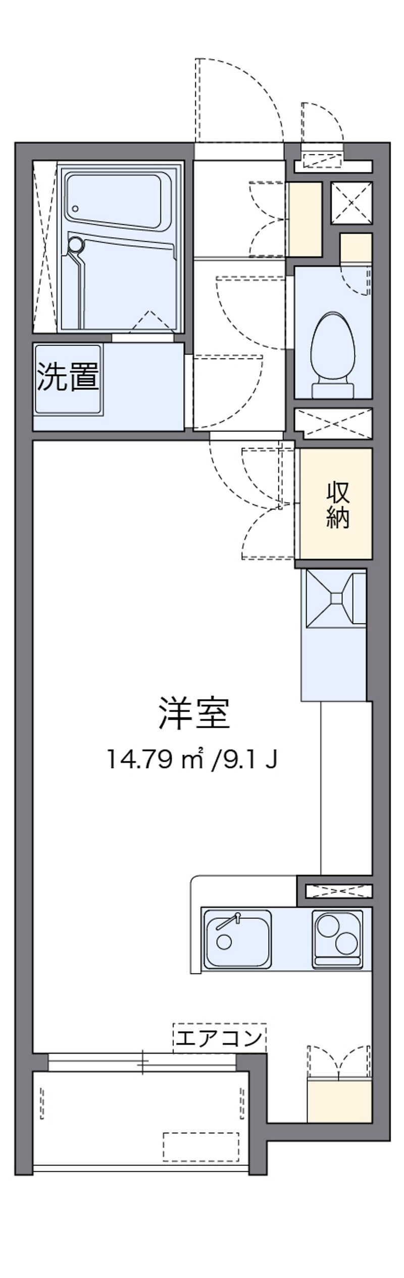 レオネクストなかた 間取図