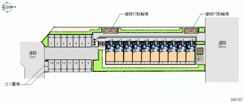 48107 bãi đậu xe hàng tháng