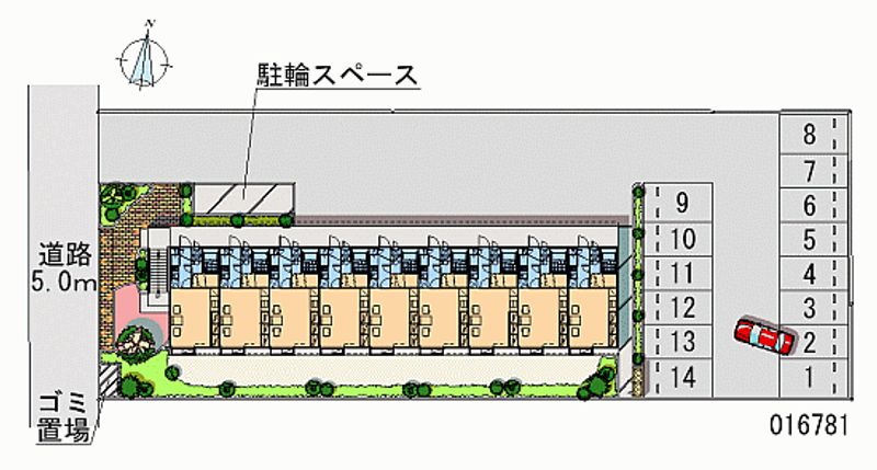 レオパレスかのや 月極駐車場