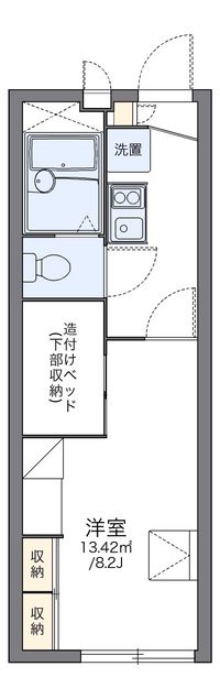 レオパレスファインコート鈴蘭台 間取り図