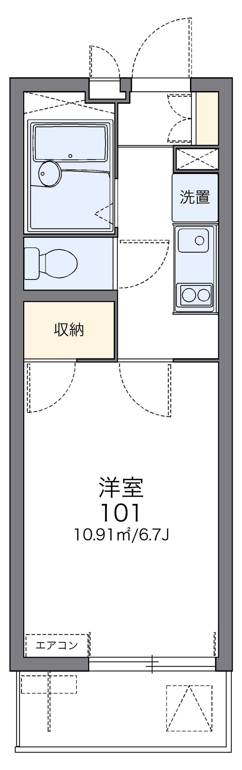 レオパレス桜 間取図
