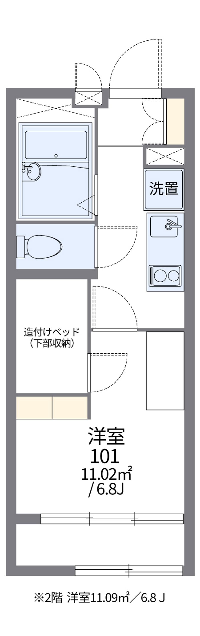 レオパレスＳＡＫＵＲＡⅡ 間取図