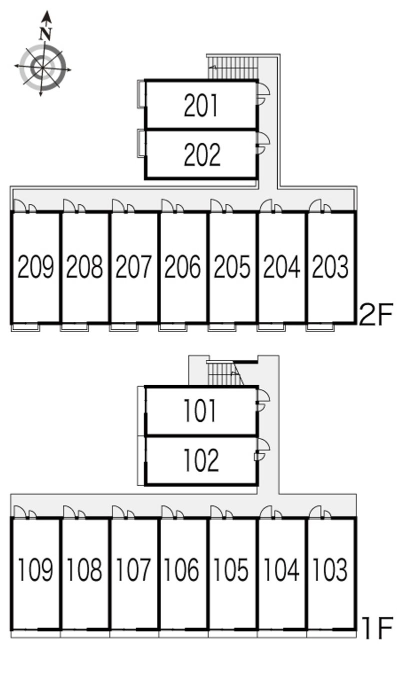 レオパレスジュネス 間取り配置図