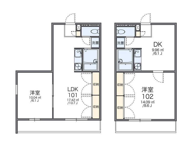 レオパレスサンシャインⅡ 間取図