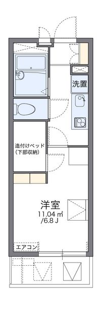 レオパレスサラバンド 間取り図