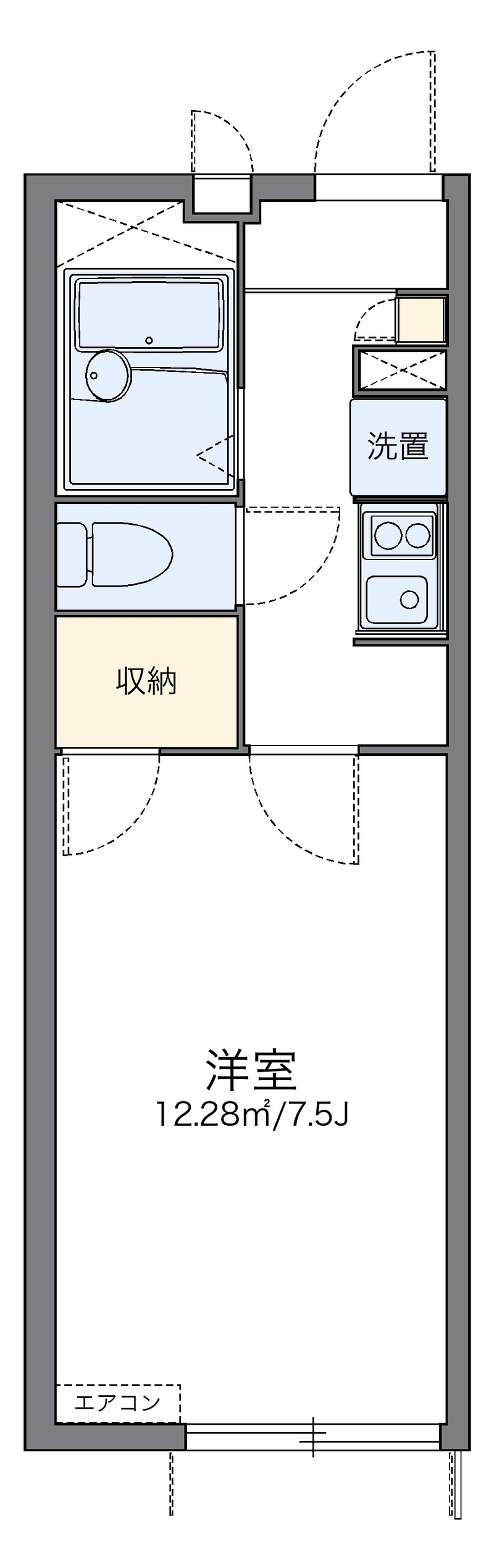 レオパレス憩 間取り