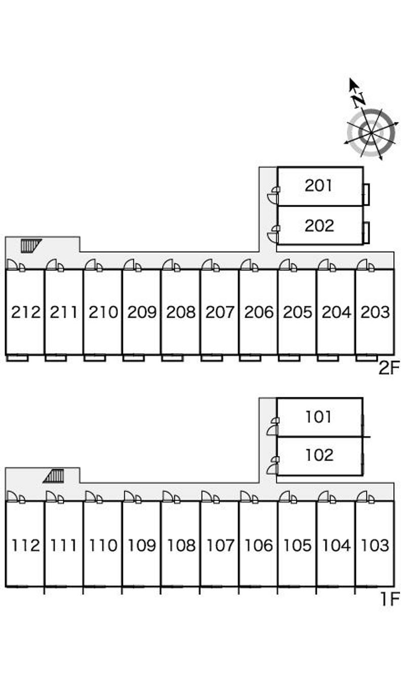 レオパレスガーデン　ヴィラ 間取配置図