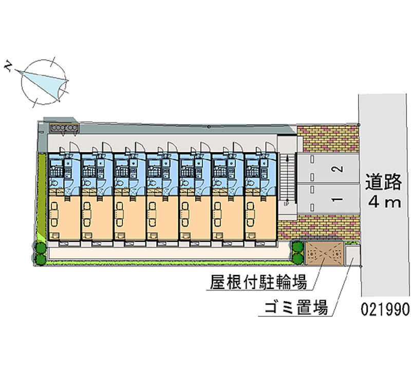 レオパレスクレールセゾン 月極駐車場