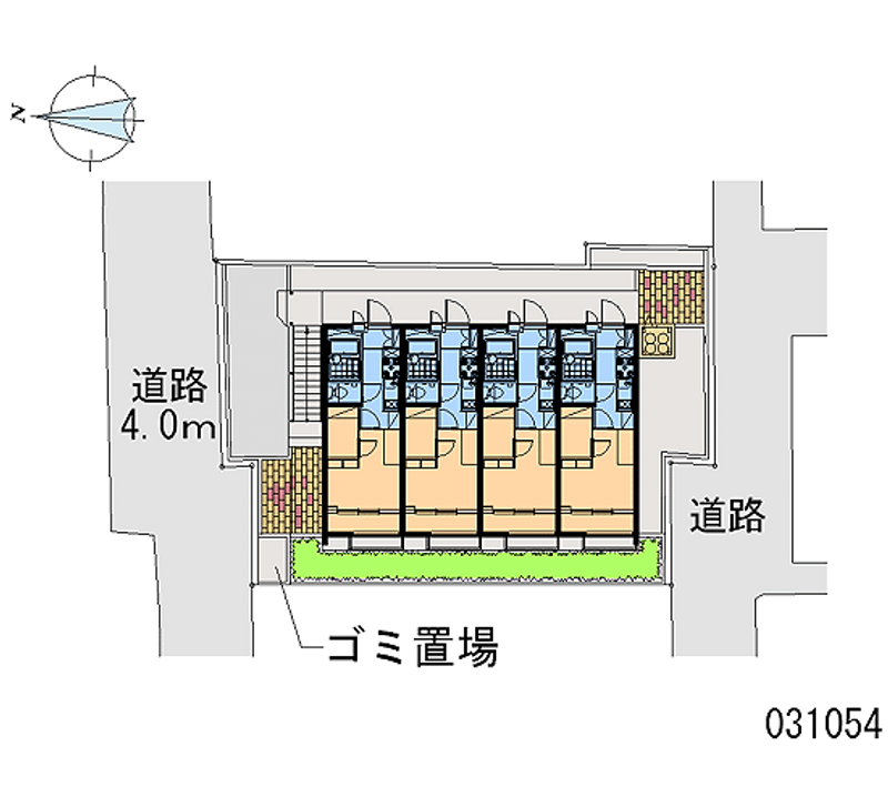レオパレスアーバンカミノ 区画図