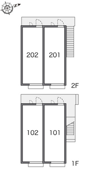 レオパレス莉花ハイム 間取り配置図