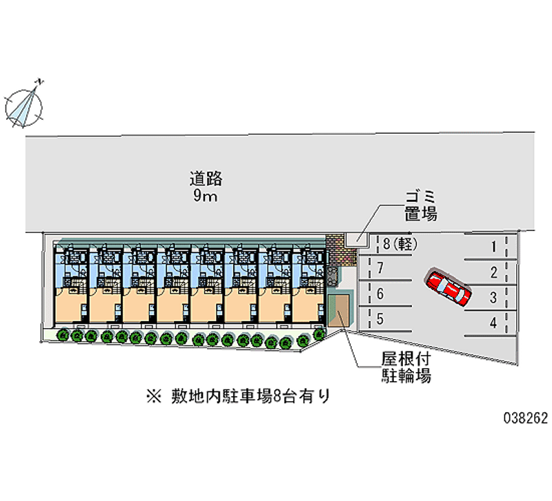 レオパレスベルヴィ旭ヶ丘 月極駐車場