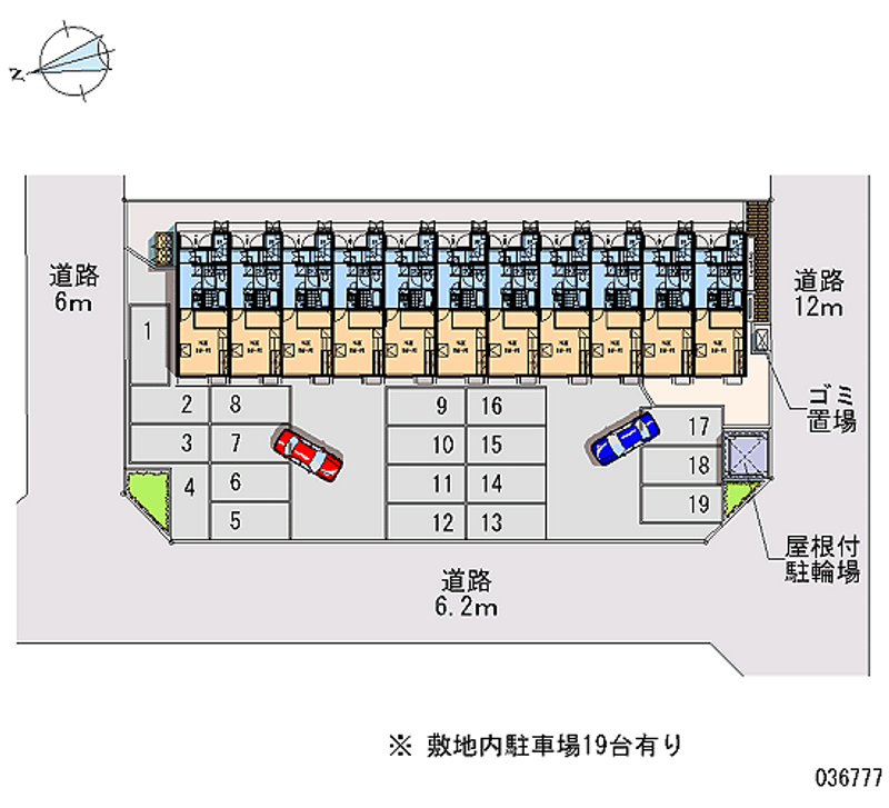 レオパレスＮ　フロント 月極駐車場