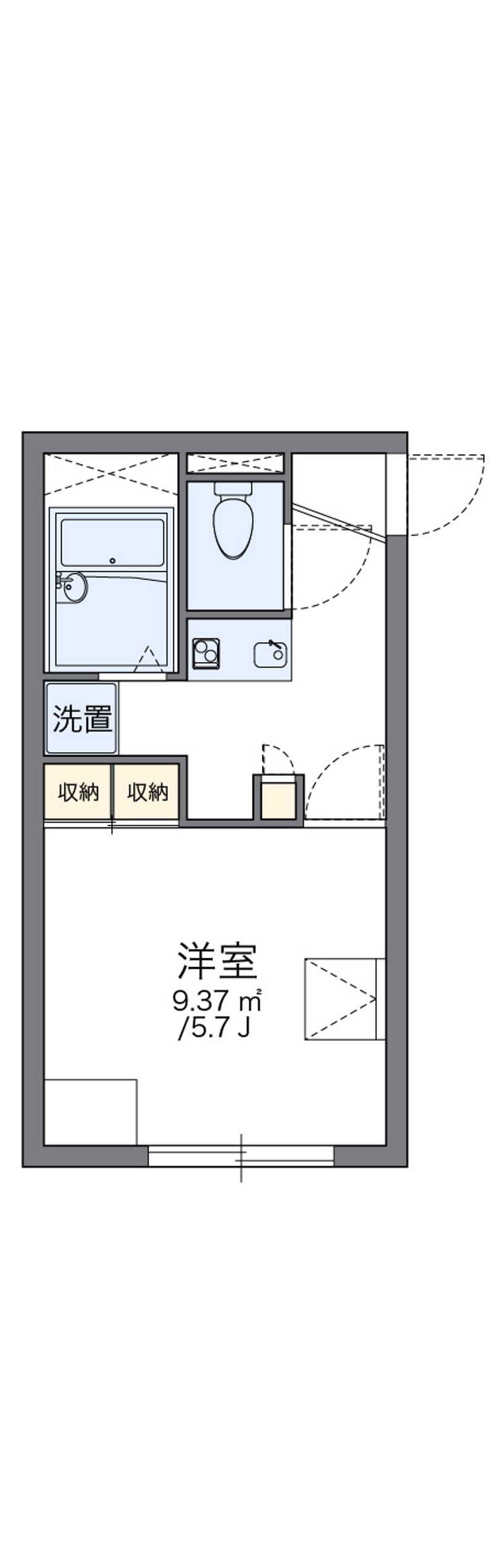 レオパレス平野 間取図