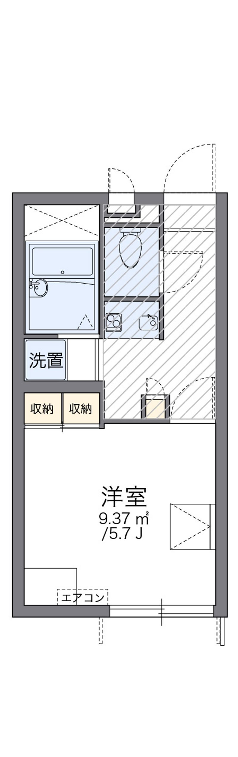 レオパレスセーヌ 間取図