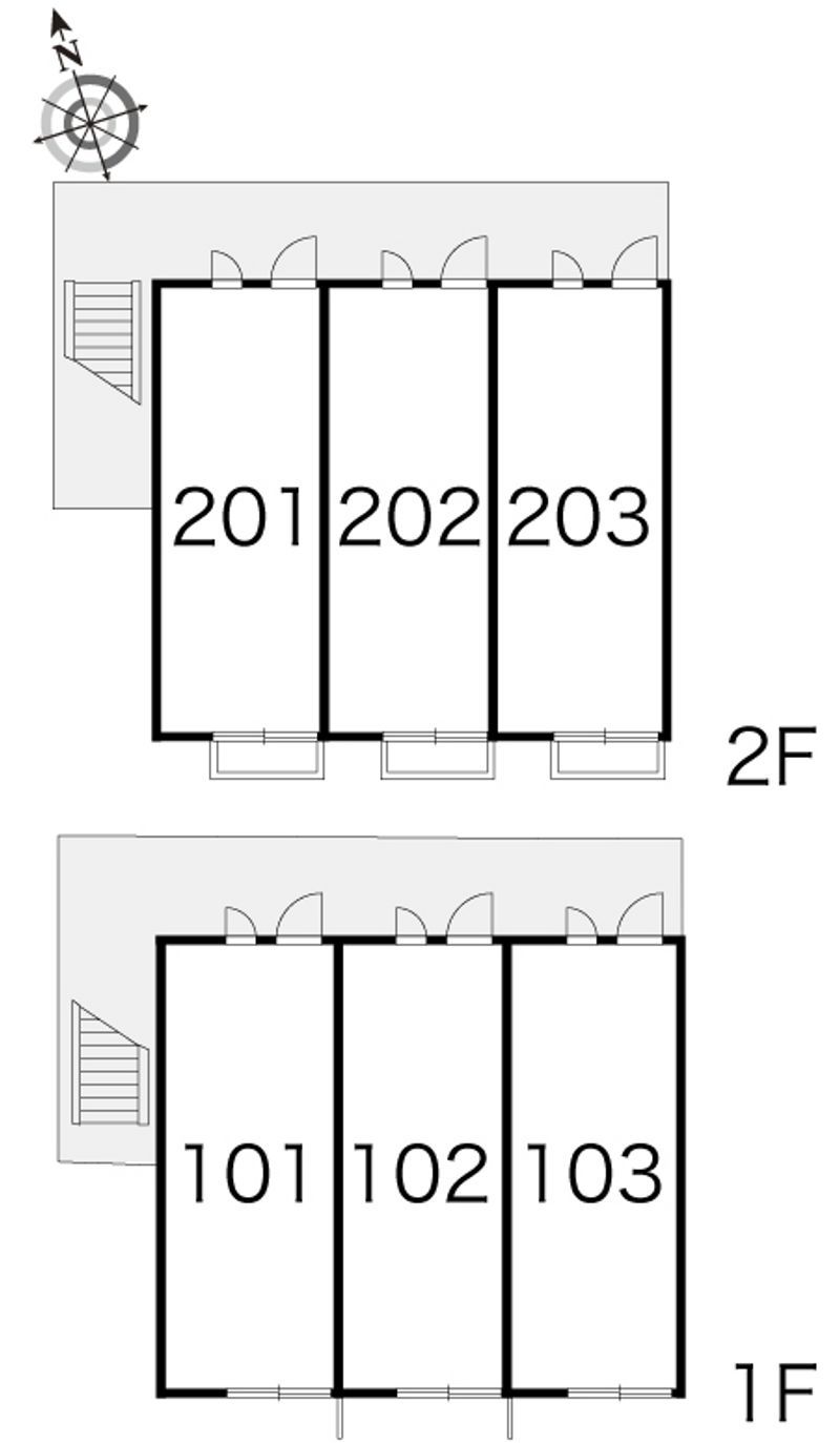 レオパレスアクエリアス西院 間取り配置図