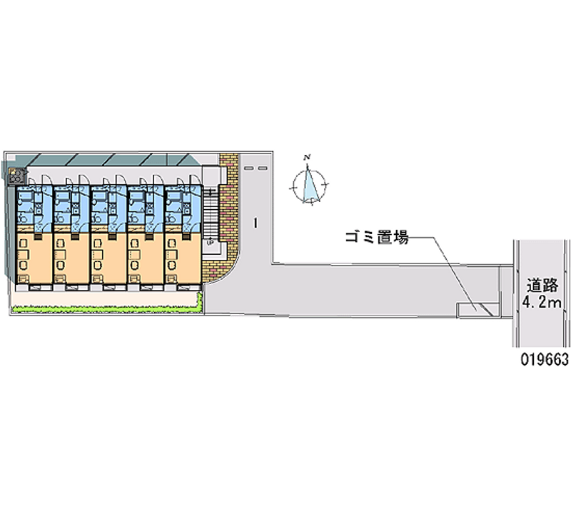 レオパレス元町 区画図