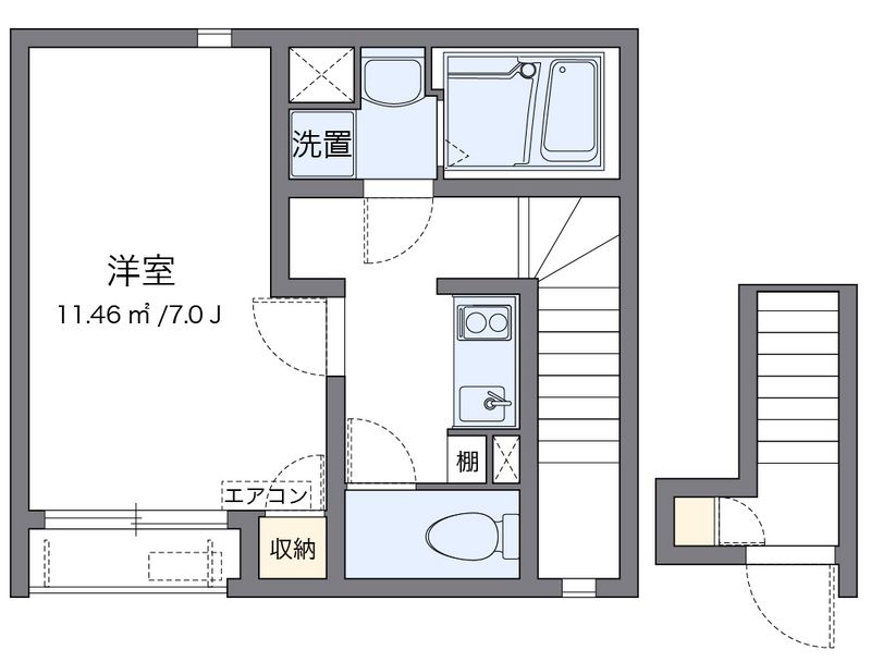 クレイノアクアパレス 間取図