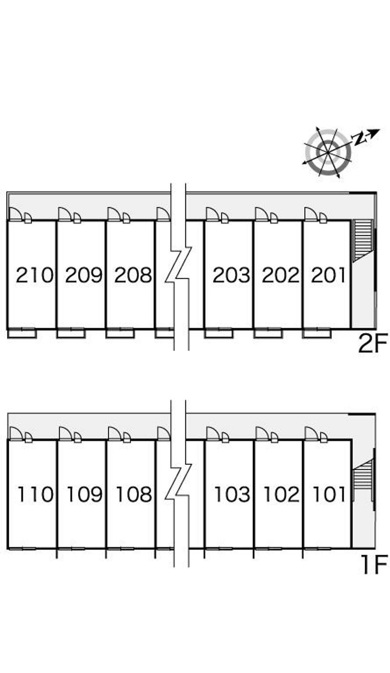 レオパレスウエノ 間取配置図