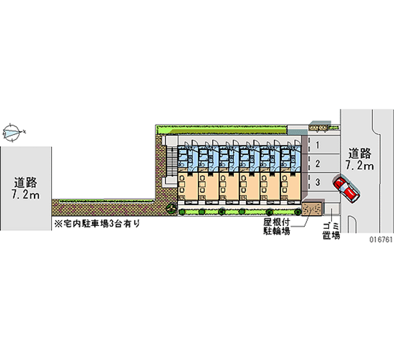 レオパレスＫ’ｓ　ｗｉｌｌ 区画図