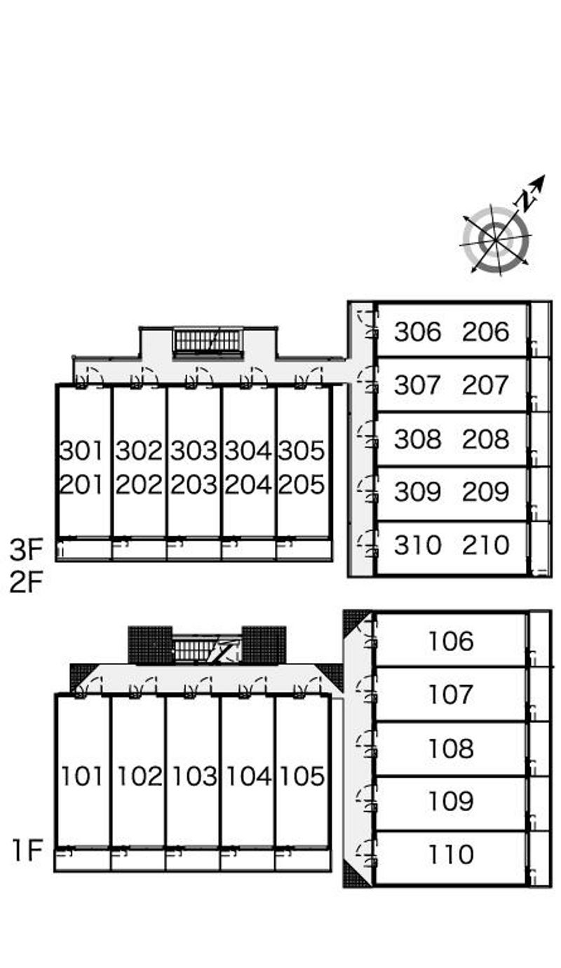 レオパレスリモーネⅣ 間取配置図