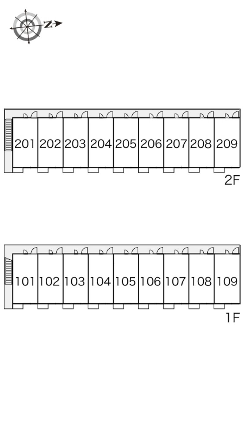 レオパレスオアシス 間取配置図