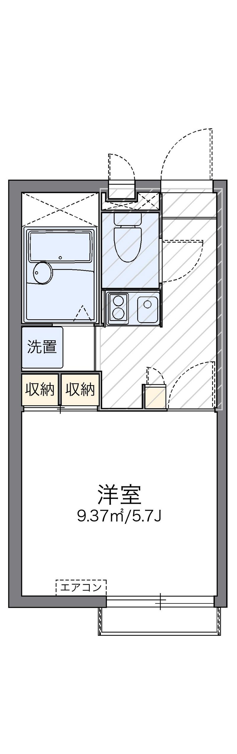 レオパレスシルトクルーテ 間取図