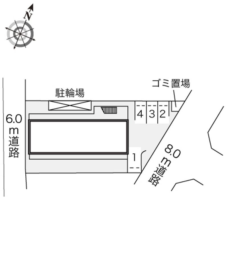 レオパレスジュネス 配置図