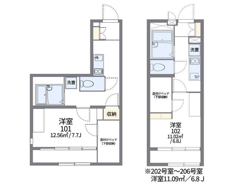 レオパレスステーションプラザⅡ 間取図