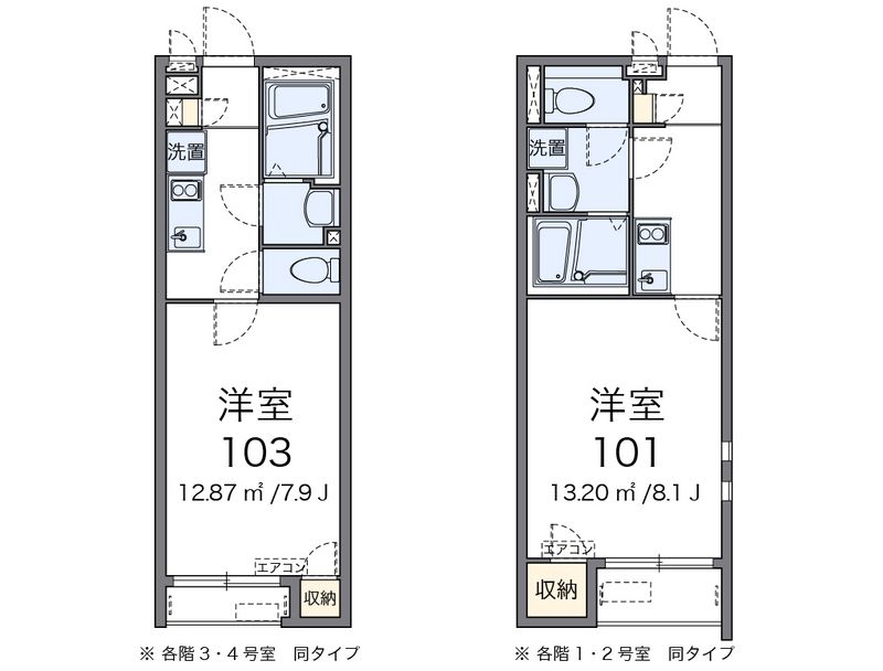 クレイノボヌール住吉 間取図
