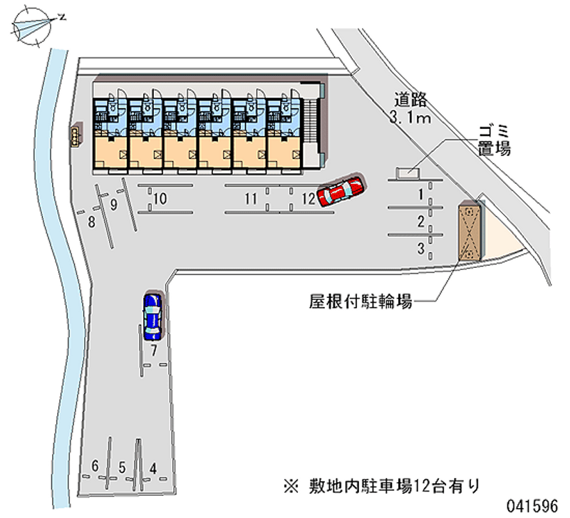 レオパレスリーヴ 月極駐車場