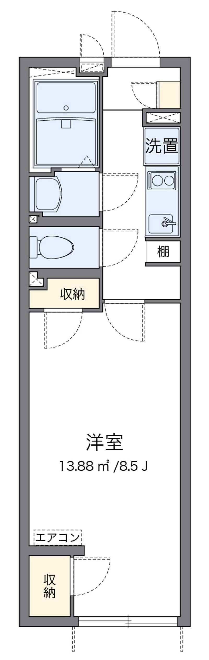 クレイノサンシティ八王子 間取図