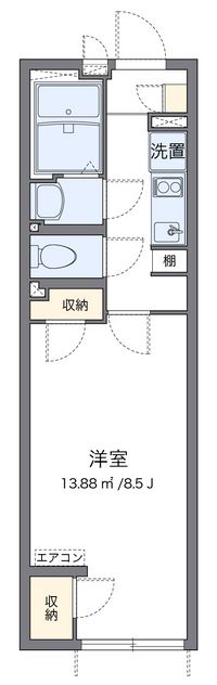 クレイノサンシティ八王子 間取り図