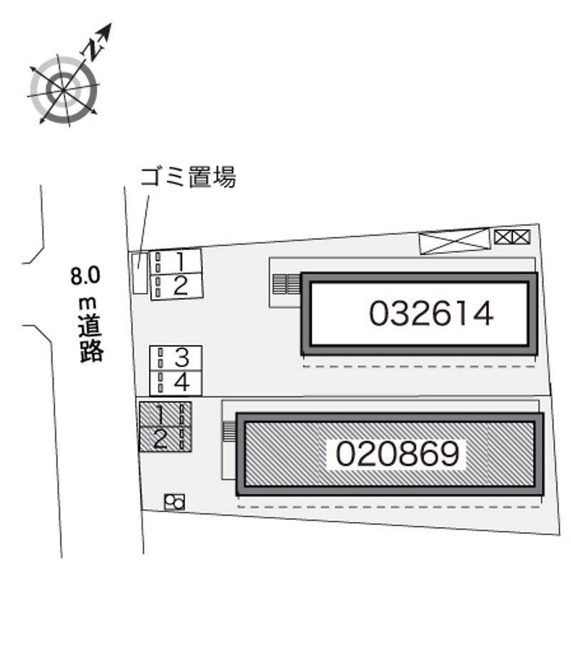 レオパレスプランタン 配置図